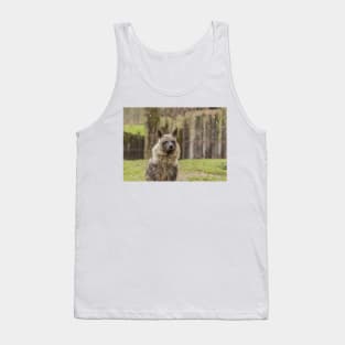 Brown Hyena Tank Top